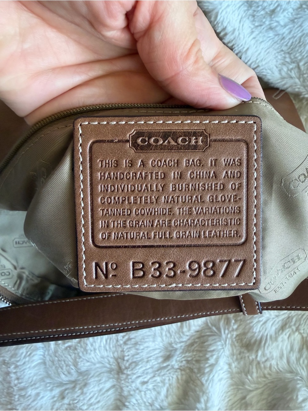 Vintage 2003 Coach Legacy West zipper baguette with wristlet - Picture 12 of 13